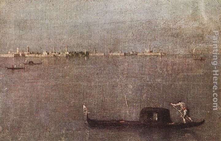 Francesco Guardi Gondola in the Lagoon